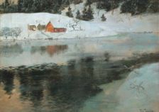 Winter Landscape c1883-1884. Creator: Thaulov, Fritz (1847-1906)