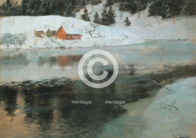 Winter Landscape', c1883-1884. Creator: Thaulov, Fritz (1847-1906).