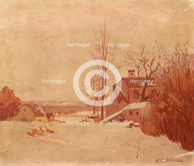 Winter Landscape, c1920s. Creator: Frank Howard Marschall.