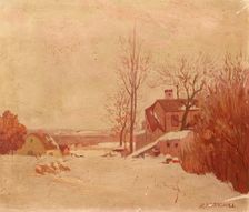 Winter Landscape, c1920s. Creator: Frank Howard Marschall