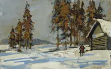 Winter Landscape, early 20th century. Artist: Konstantin Korovin
