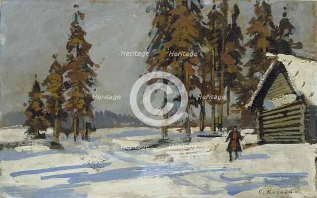 Winter Landscape, early 20th century. Artist: Konstantin Korovin.