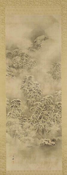 Winter landscape, Edo period or Meiji era, ca. 1865-1870. Creator: Shiokawa Bunrin