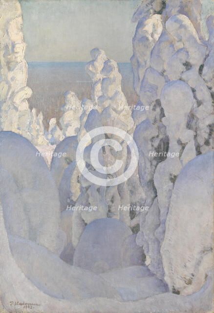 Winter Landscape, Kinahmi, 1923. Creator: Pekka Halonen.