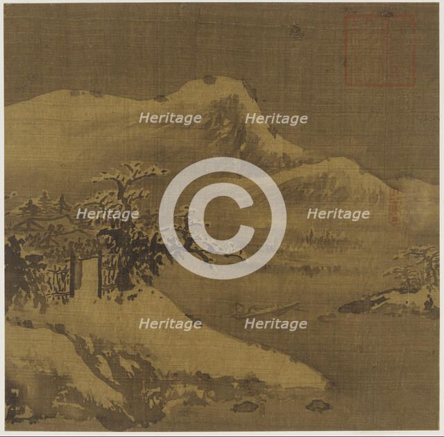 Winter landscape, Ming dynasty, 1368-1644. Creator: Unknown.