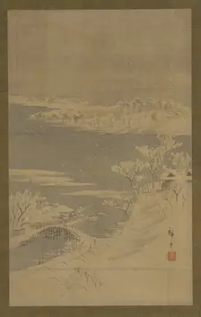 Winter landscape, mid 19th century. Creator: Utagawa Hiroshige II