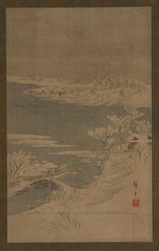 Winter landscape, mid 19th century. Creator: Utagawa Hiroshige II