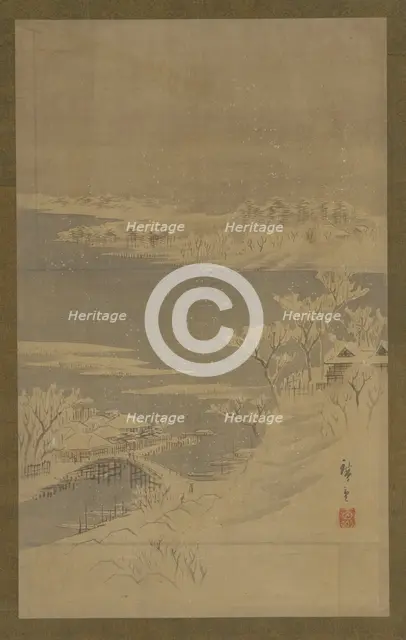 Winter landscape, mid 19th century. Creator: Utagawa Hiroshige II.