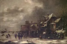 Winter landscape, probably between 1650 and 1676. Creators: Klaes Molenaer, Jan Miense Molenaer