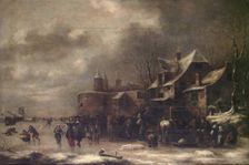 Winter landscape, probably between 1650 and 1676. Creators: Klaes Molenaer, Jan Miense Molenaer
