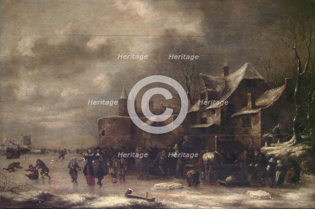 Winter landscape, probably between 1650 and 1676. Creators: Klaes Molenaer, Jan Miense Molenaer.
