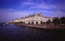 Winter Palace and River Neva, Leningrad, 20th century. Artist: CM Dixon