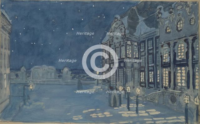 Winter Palace. Stage design for the opera The Ice House by A. Koreshchenko, 1901. Artist: Golovin, Alexander Yakovlevich (1863-1930)