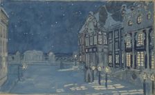 Winter Palace. Stage design for the opera The Ice House by A. Koreshchenko, 1901. Artist: Golovin, Alexander Yakovlevich (1863-1930)