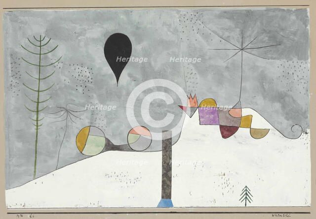 Winter picture, 1930. Creator: Klee, Paul (1879-1940).