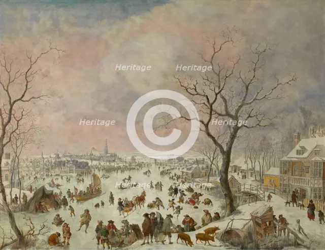 Winter Pleasures, 1710 -1718. Creator: Jan Griffier I.