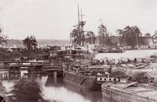 Winter Quarters, Fort Brady, ca. 1865. Creator: Unknown