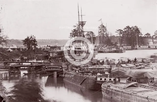 Winter Quarters, Fort Brady, ca. 1865. Creator: Unknown.