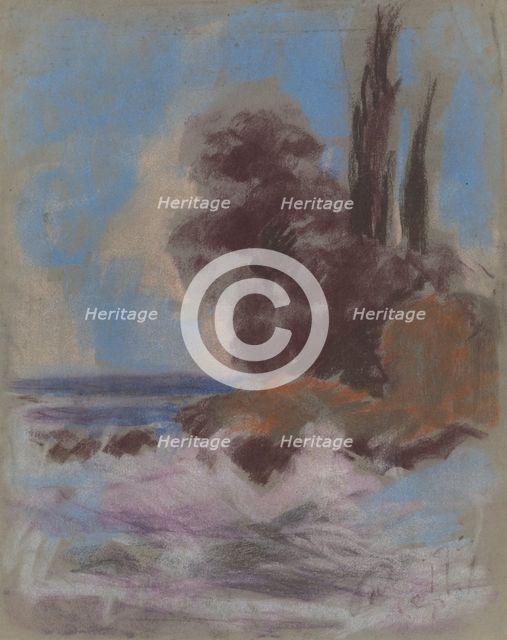 Winter river, 1928-1930. Creator: Zolo Palugyay.