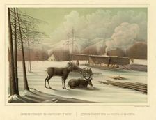 Winter Station on the Route to Okhotsk, 1856. Creator: Ivan Dem'ianovich Bulychev