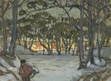 Winter Study from Djurgården, Stockholm, 1921. Creator: Anna Katarina Boberg