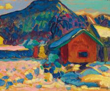 Winter study with mountain, 1908