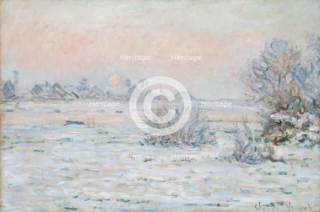 Winter Sun at Lavacourt. Artist: Monet, Claude (1840-1926)