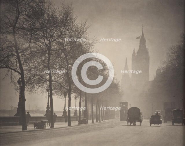 Winter sunshine, 1920s. Creator: Harry Moult.