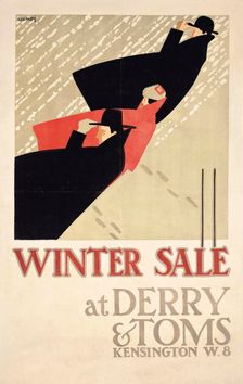Winter Sale at Derry & Toms, 1919. Creator: McKnight Kauffer, Edward (1890-1954)