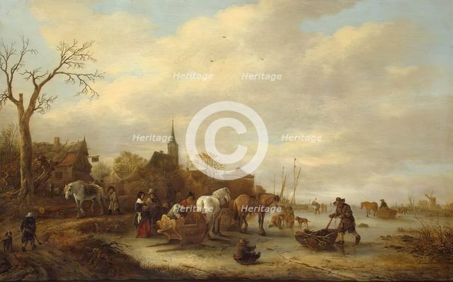 Winter Scene, 1648. Creator: Isaac van Ostade.