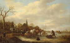 Winter Scene, 1648. Creator: Isaac van Ostade