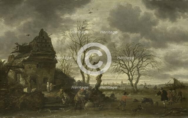 Winter scene, 1660-1702. Creator: Salomon Rombouts.