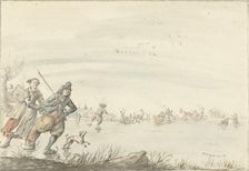 Winter scene, 1661-1693. Creator: Gerrit Grasdorp