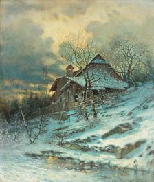 Winter scene, 1902. Creator: Vojtech Angyal