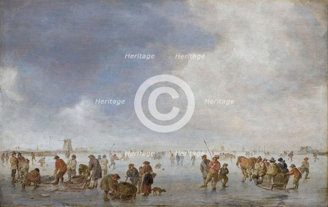 Winter Scene on the Ice. Artist: Goyen, Jan Josefsz, van (1596-1656)