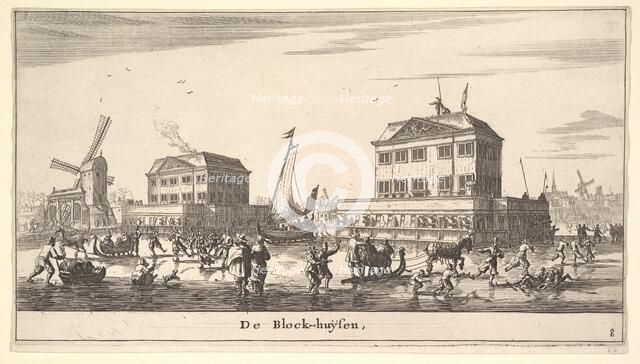 Winter Scene at the Blockhouse in Amsterdam, 17th century. Creator: Reinier Zeeman.
