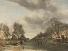 Winter Scene, c.1652-c.1653. Creator: Jan van de Cappelle