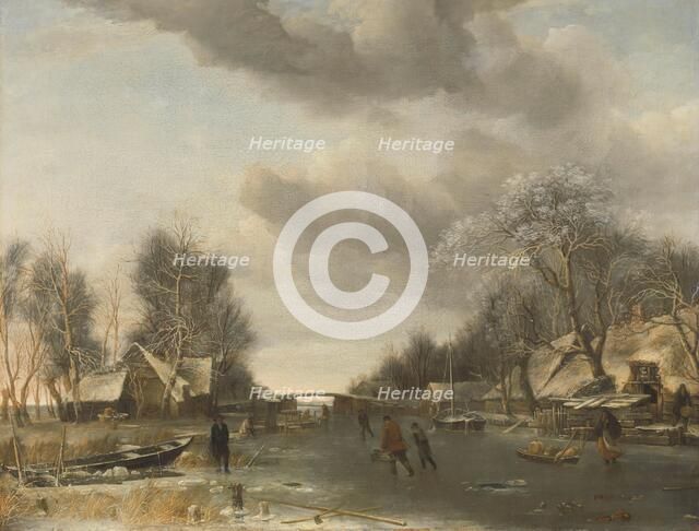 Winter Scene, c.1652-c.1653. Creator: Jan van de Cappelle.