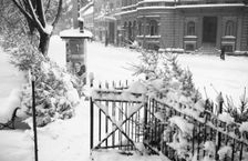 Winter scene, Landskrona, Sweden, 1938. Creator: Unknown