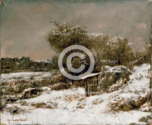 Winter Scene, post 1855. Artist: Gustave Courbet.