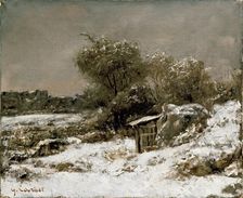 Winter Scene, post 1855. Artist: Gustave Courbet
