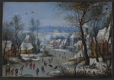 Winter Scenery, 1600-1614. Creator: Bruegel the Elder, Pieter, after (1526-1569)