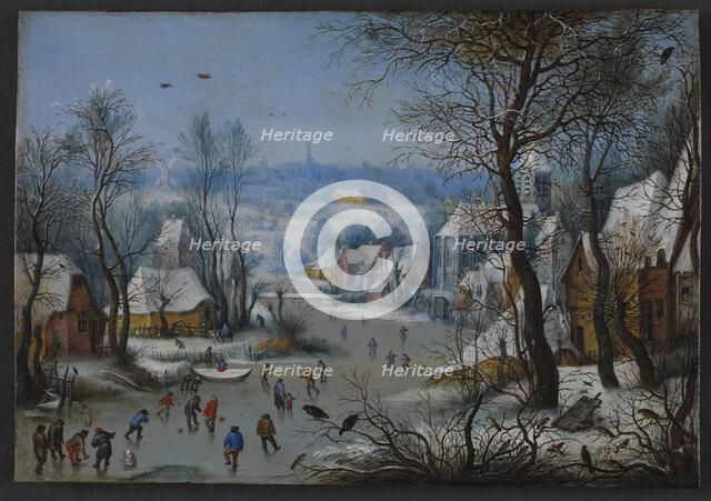 Winter Scenery, 1600-1614. Creator: Bruegel the Elder, Pieter, after (1526-1569).