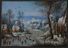Winter Scenery, 1600-1614. Creator: Bruegel the Elder, Pieter, after (1526-1569)