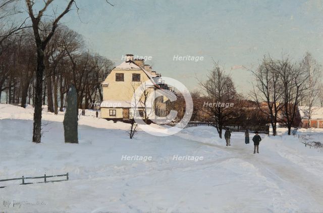 Winter - Skeppsholmen, Stockholm , 1888. Creator: Alfred Bergström.
