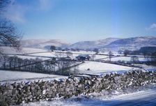 Winter Snow on the Pennines in Kirkby Lonsdale, Cumbria, England, 20th century. Artist: CM Dixon