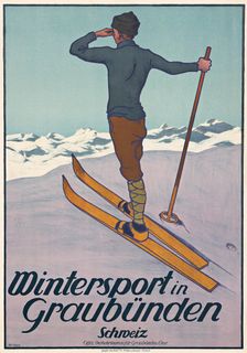 Winter Sports in Graubünden, 1907. Creator: Koch, Walther (1875-1915)