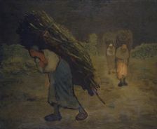 Winter - The faggot gatherers 1868-75. Artist: Jean Francois Millet