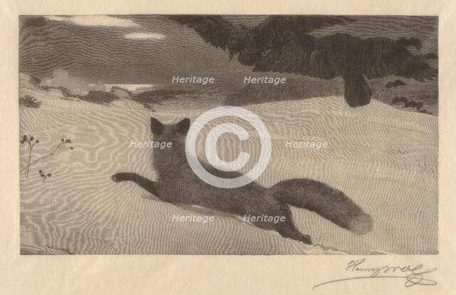 Winter, the Fox Hunt. Creator: Henry Wolf.