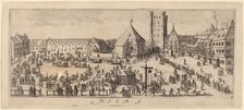 Winter: The Parade Ground, c. 1628/1629. Creator: Wenceslaus Hollar